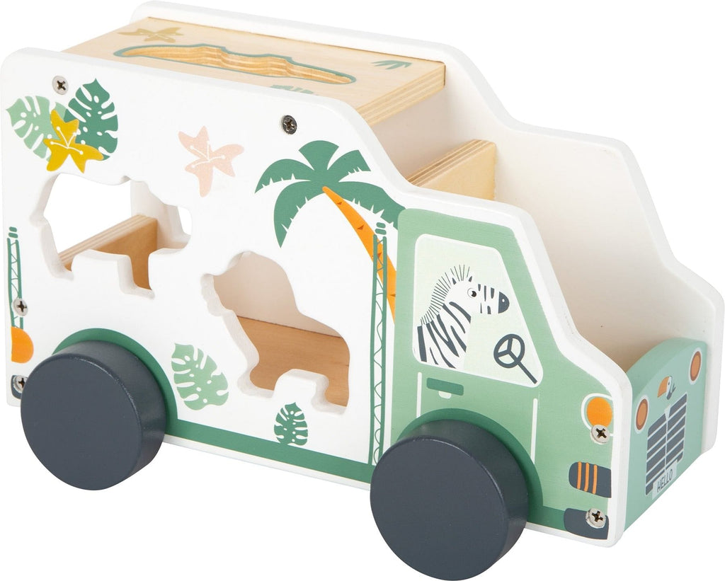 Small Foot Puidust mänguauto ja sobitamismäng „Safari“ - Fairy Kitten Mänguasjapood