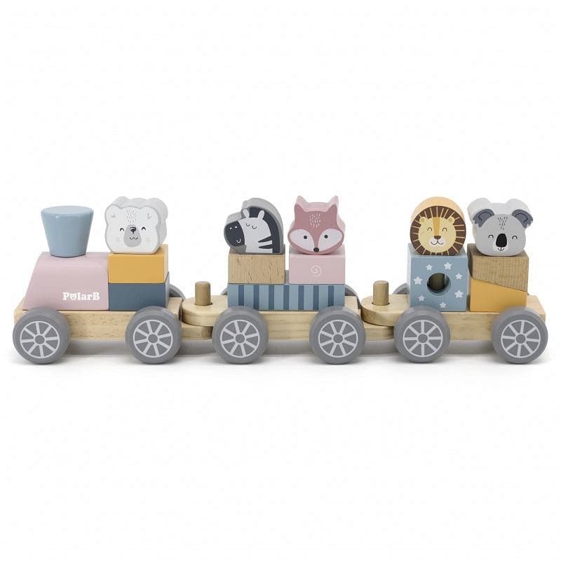 VIGA PolarB Puidust rong koos loomadega - Fairy Kitten Mänguasjapood