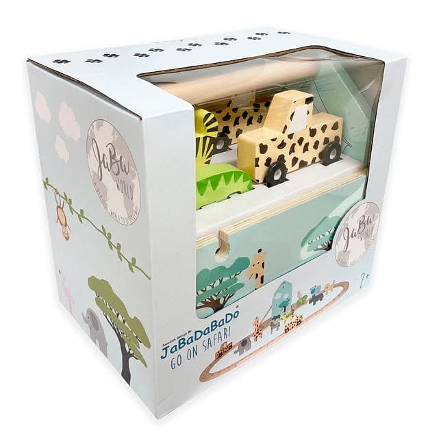 JaBaDaBaDo puidust rongi mängukomplekt "Lähme safarile" - Fairy Kitten Mänguasjapood