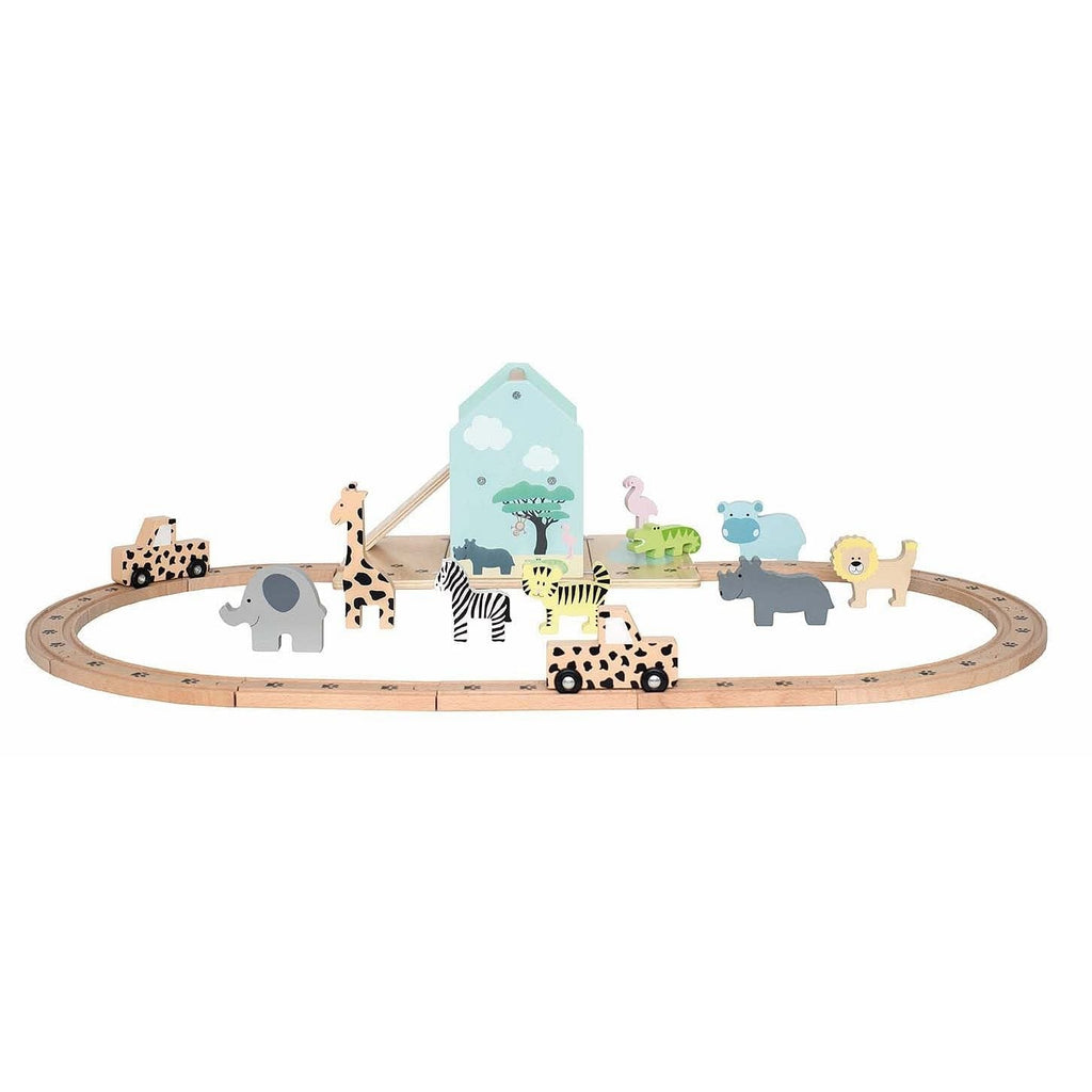 JaBaDaBaDo puidust rongi mängukomplekt "Lähme safarile" - Fairy Kitten Mänguasjapood