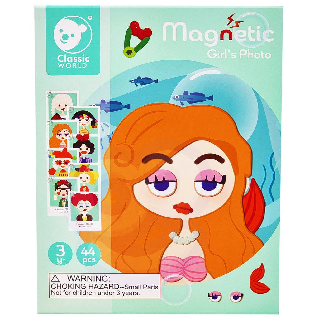 CLASSIC WORLD Układanka Magnetyczna Moda Zdjęcia Dziewczynki 44 el. - Fairy Kitten Mänguasjapood