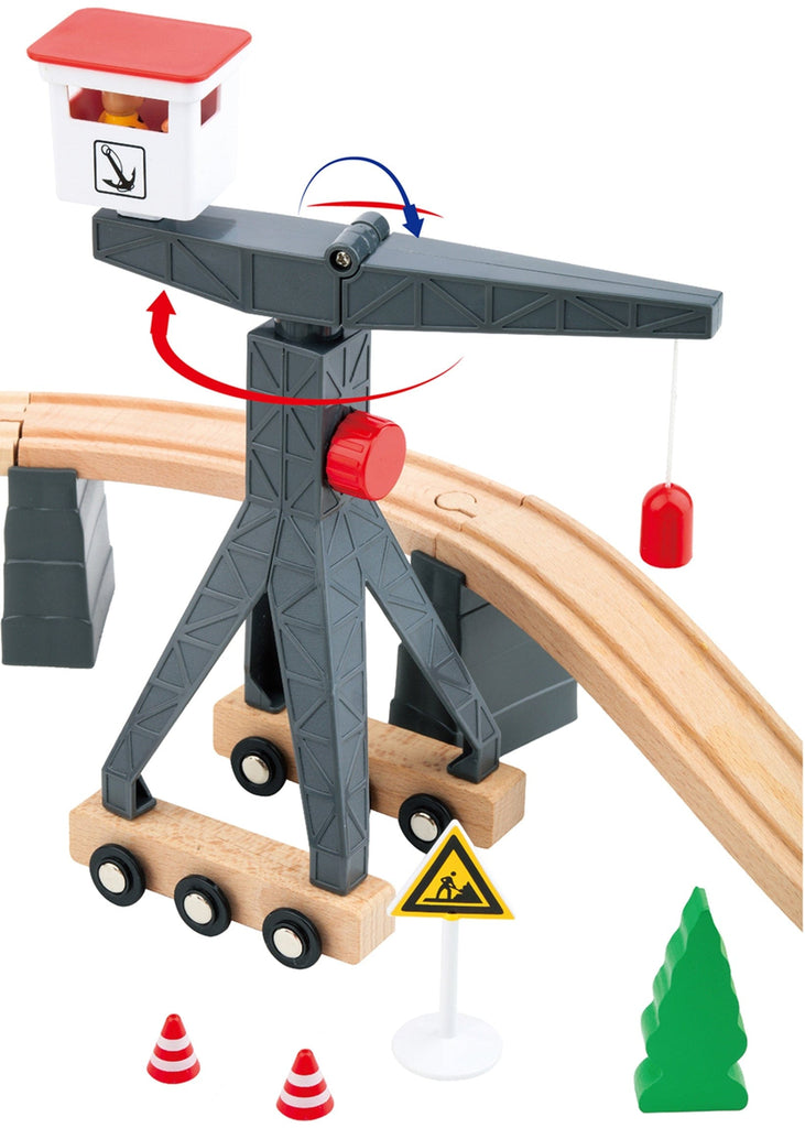 Tooky Toy Drewniana Konstrukcja Budowanie Drogi dla Pojazdów Budowlanych - Fairy Kitten Mänguasjapood
